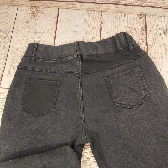 Women's Elastic Warm Legging High Waist  Slim Fit Stretch Skinny Pants Black - Picture 9 of 12